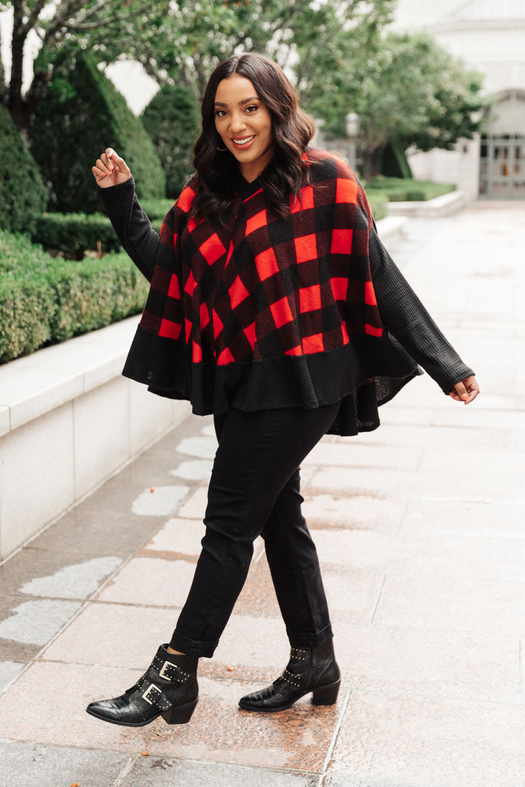 Warm Me Up Buffalo Plaid Top