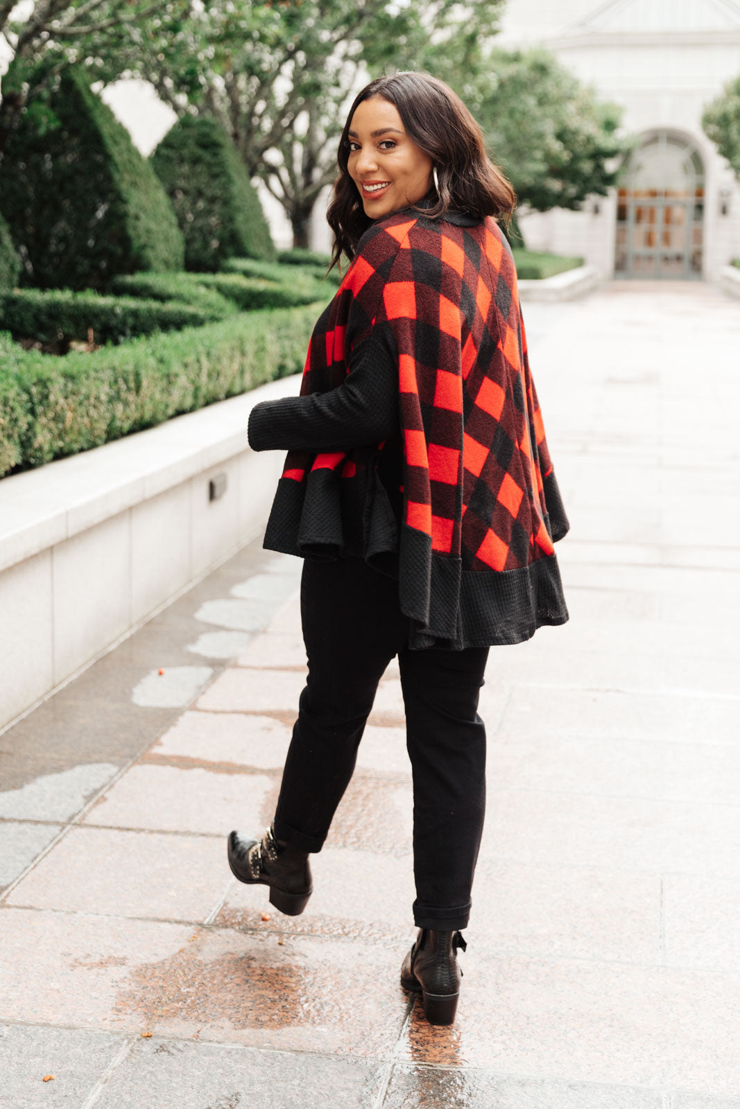 Warm Me Up Buffalo Plaid Top