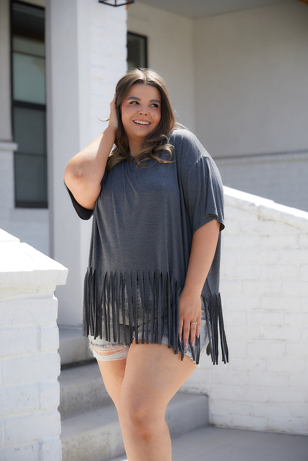 Blake Fringe Hem Top