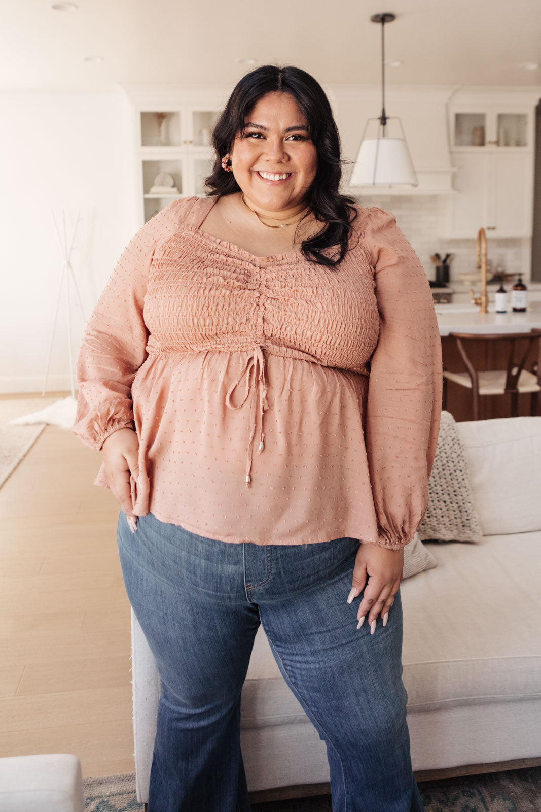 Always Lovely Top In Mauve