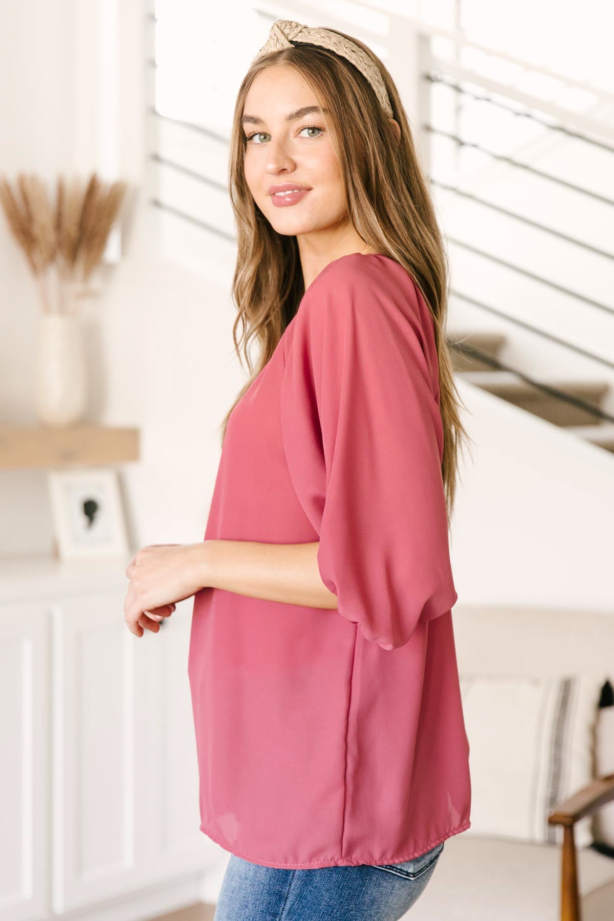 Audrey Top In Dusty Rose