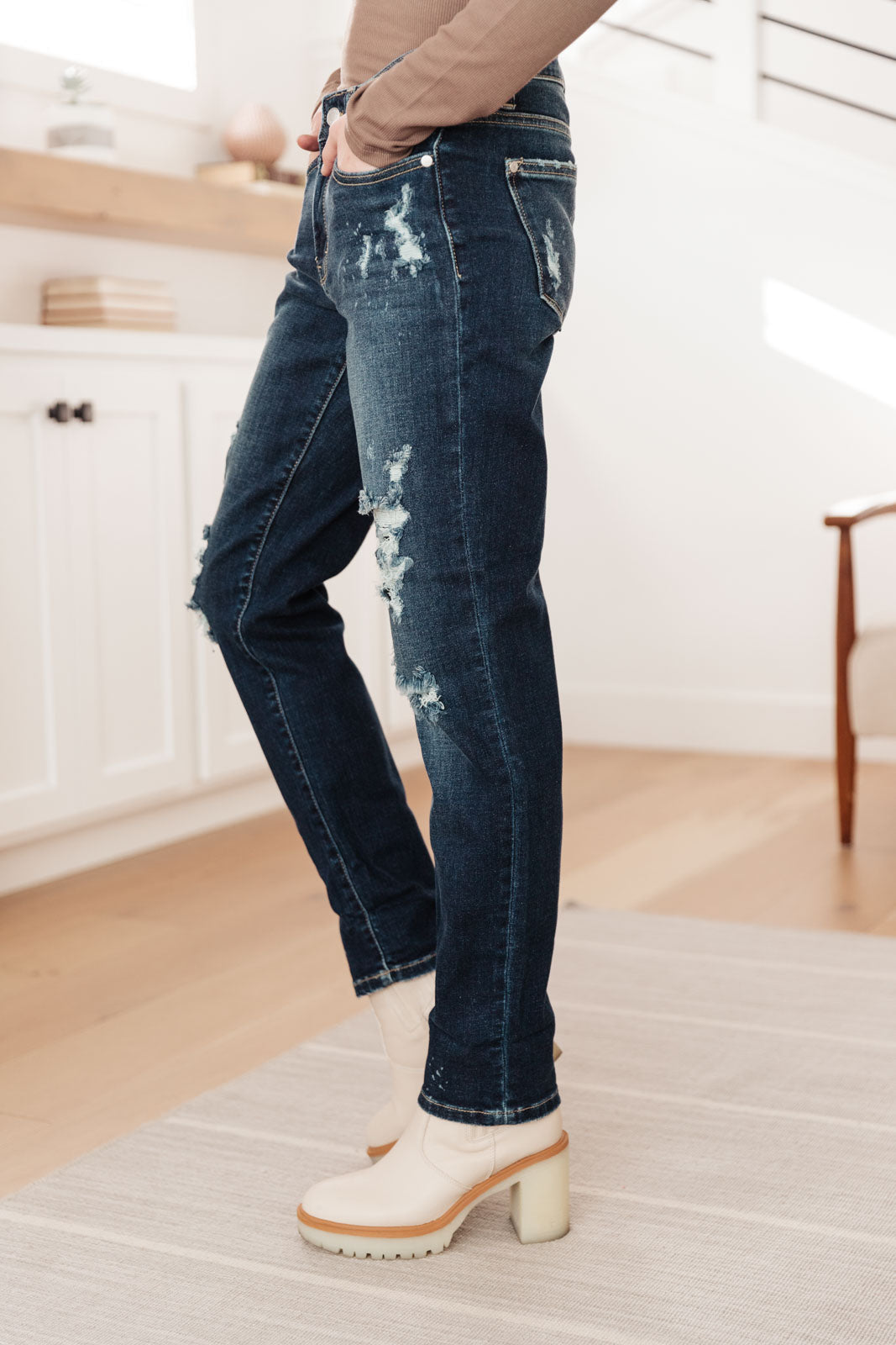 Bleach Splash Boyfriend Jeans