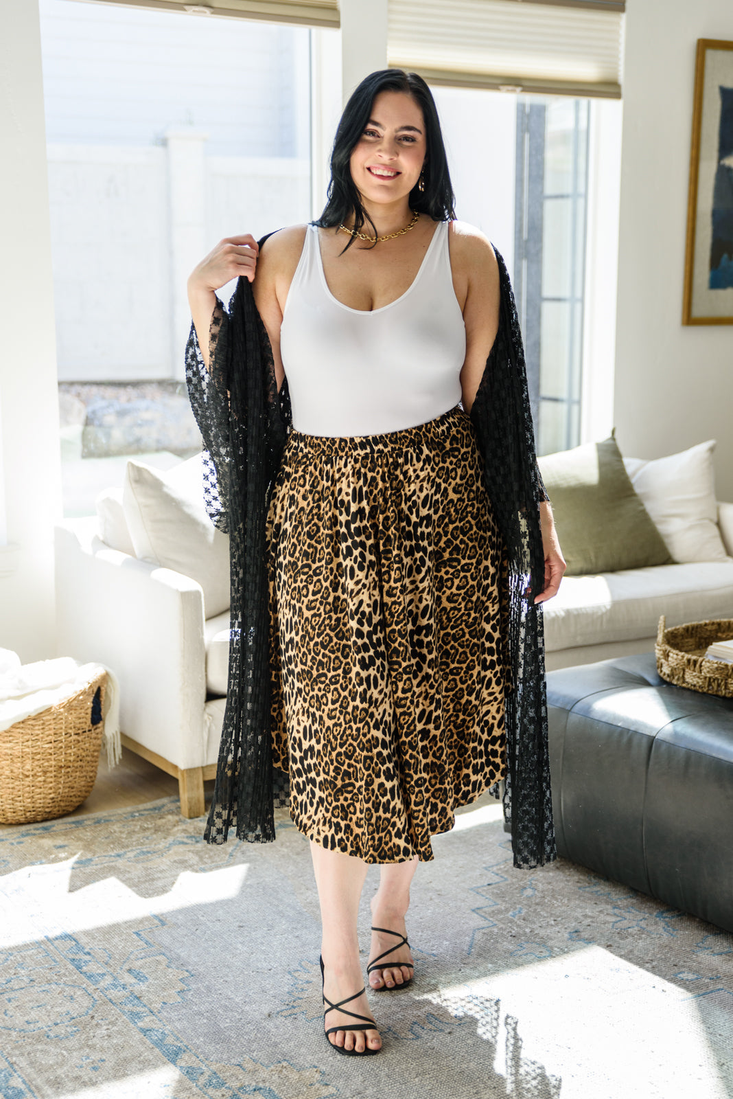 Carefree Animal Print Skirt