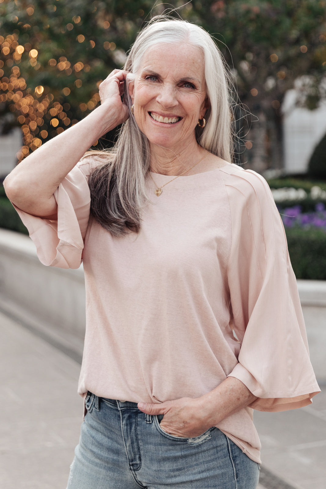 Choir Of Angels Top in Mauve