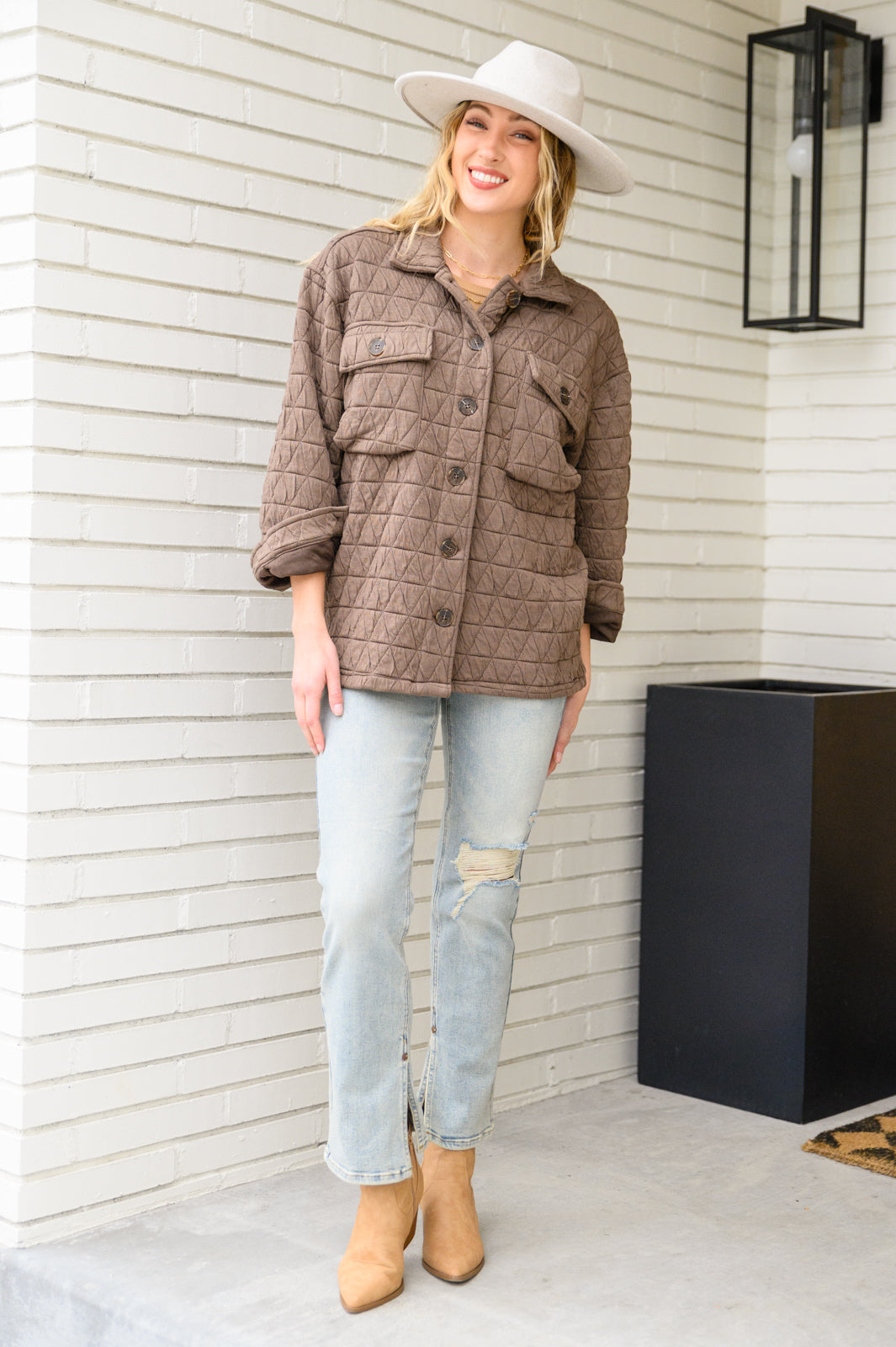 Coming Back Home Jacket in Mocha