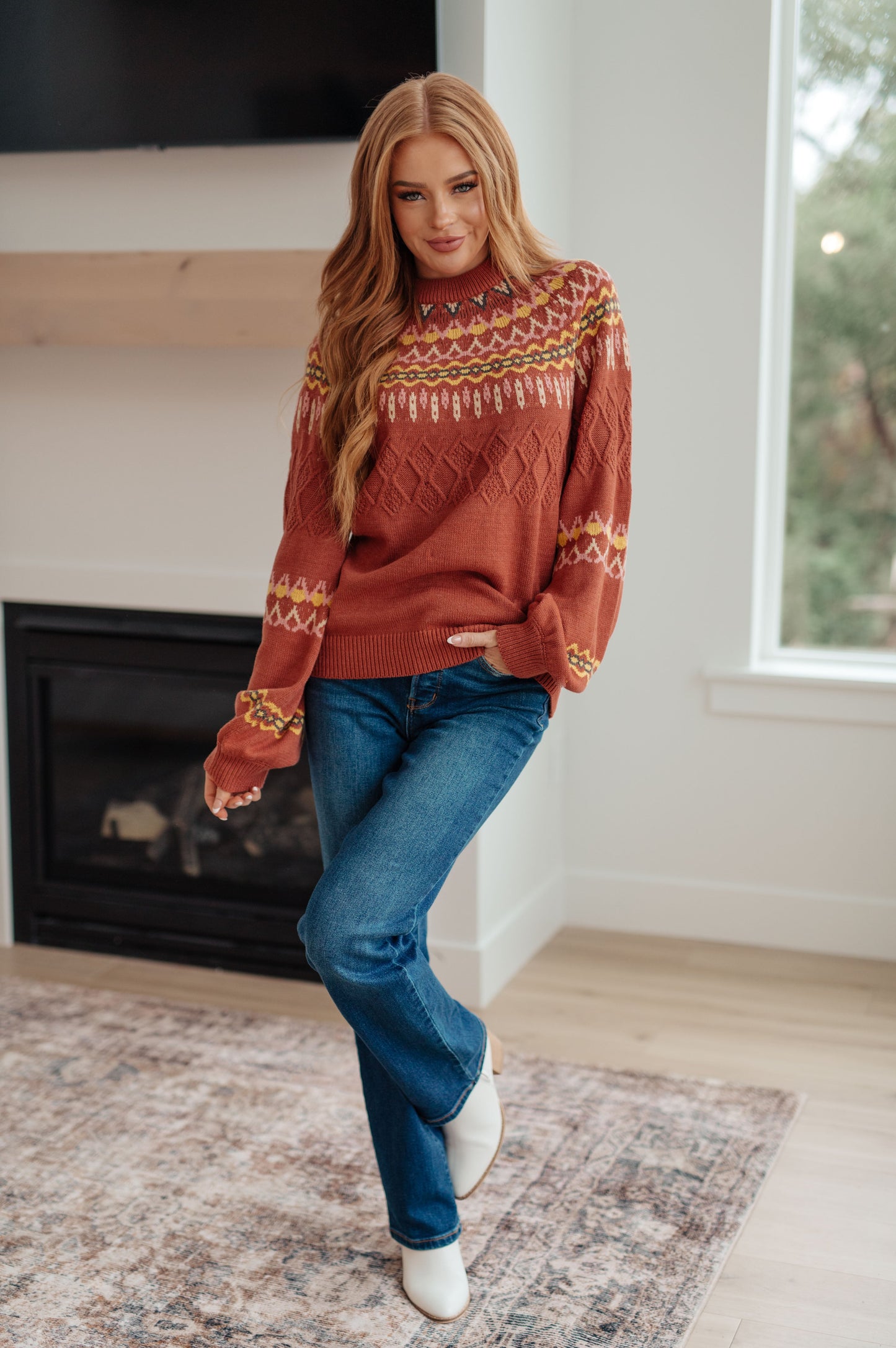 Cozy Chalet Fair Isle Sweater