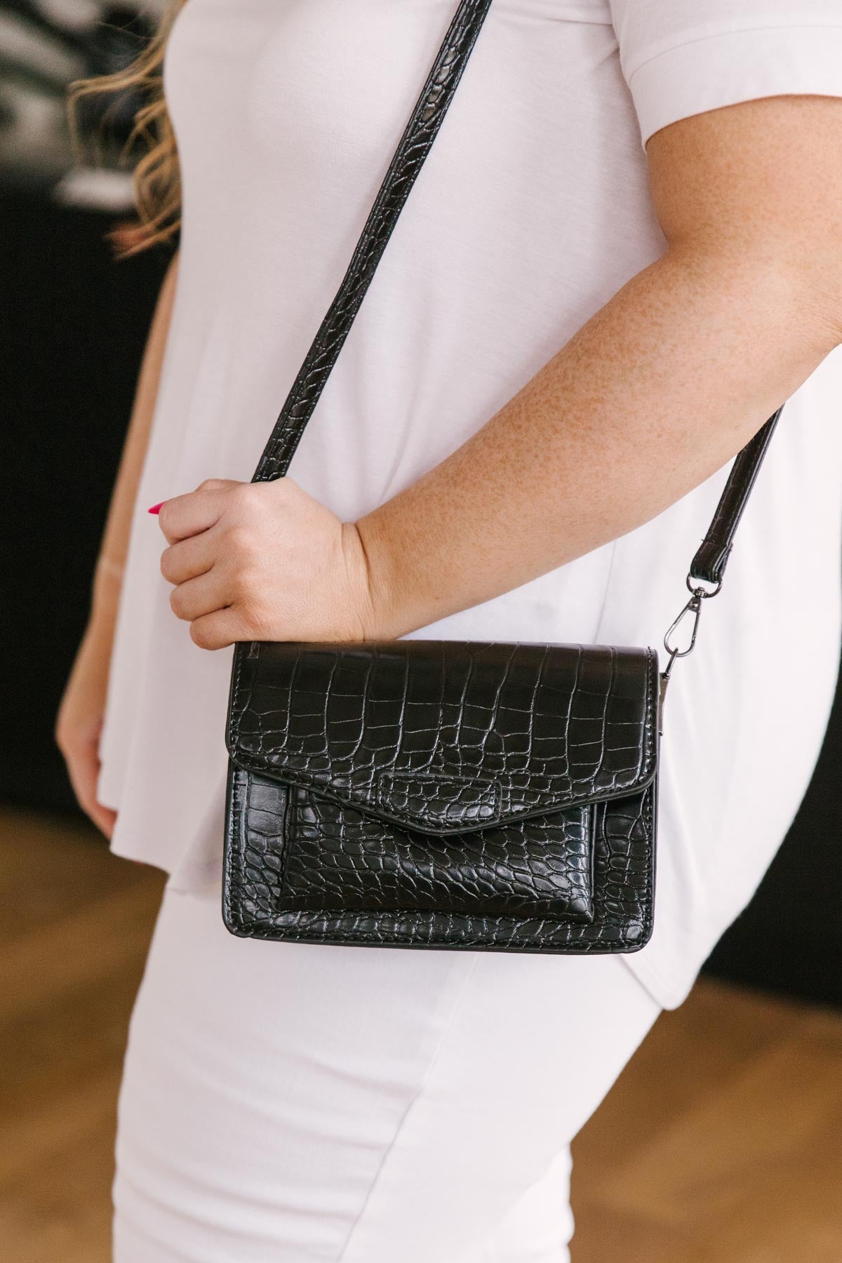 Croc Crossbody Bag