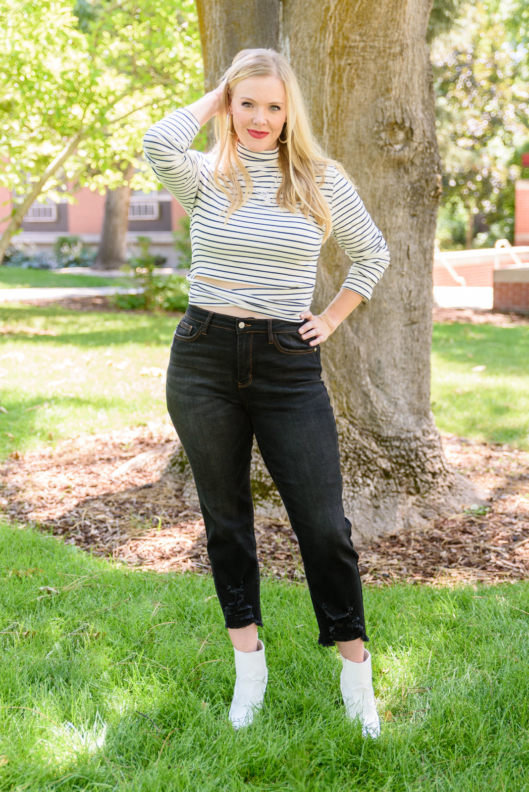 Crossroads Striped Top