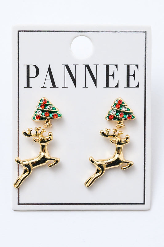 Dancing Deer Earring Set