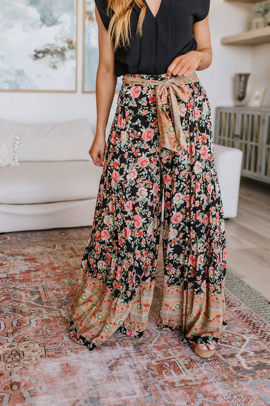 English Garden Palazzo Pants