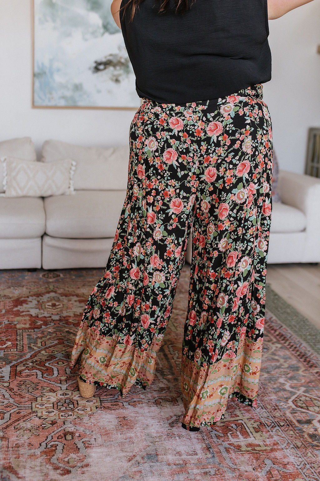 English Garden Palazzo Pants