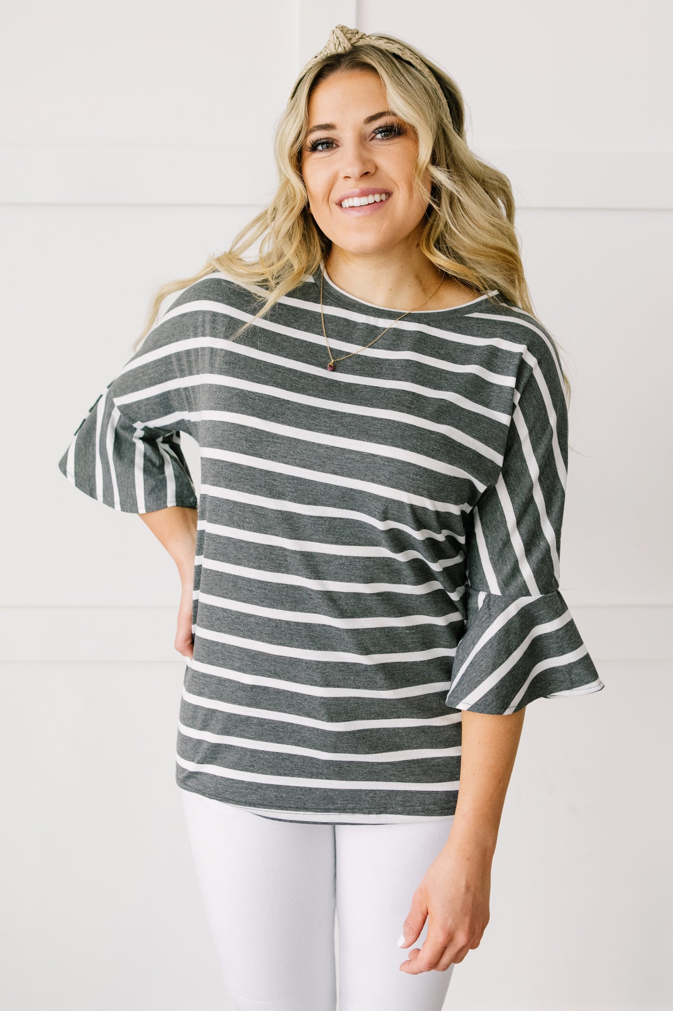 Every Direction Top in Charcoal