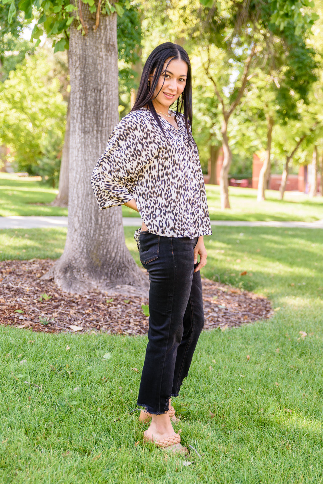 Felicity Animal Print Blouse