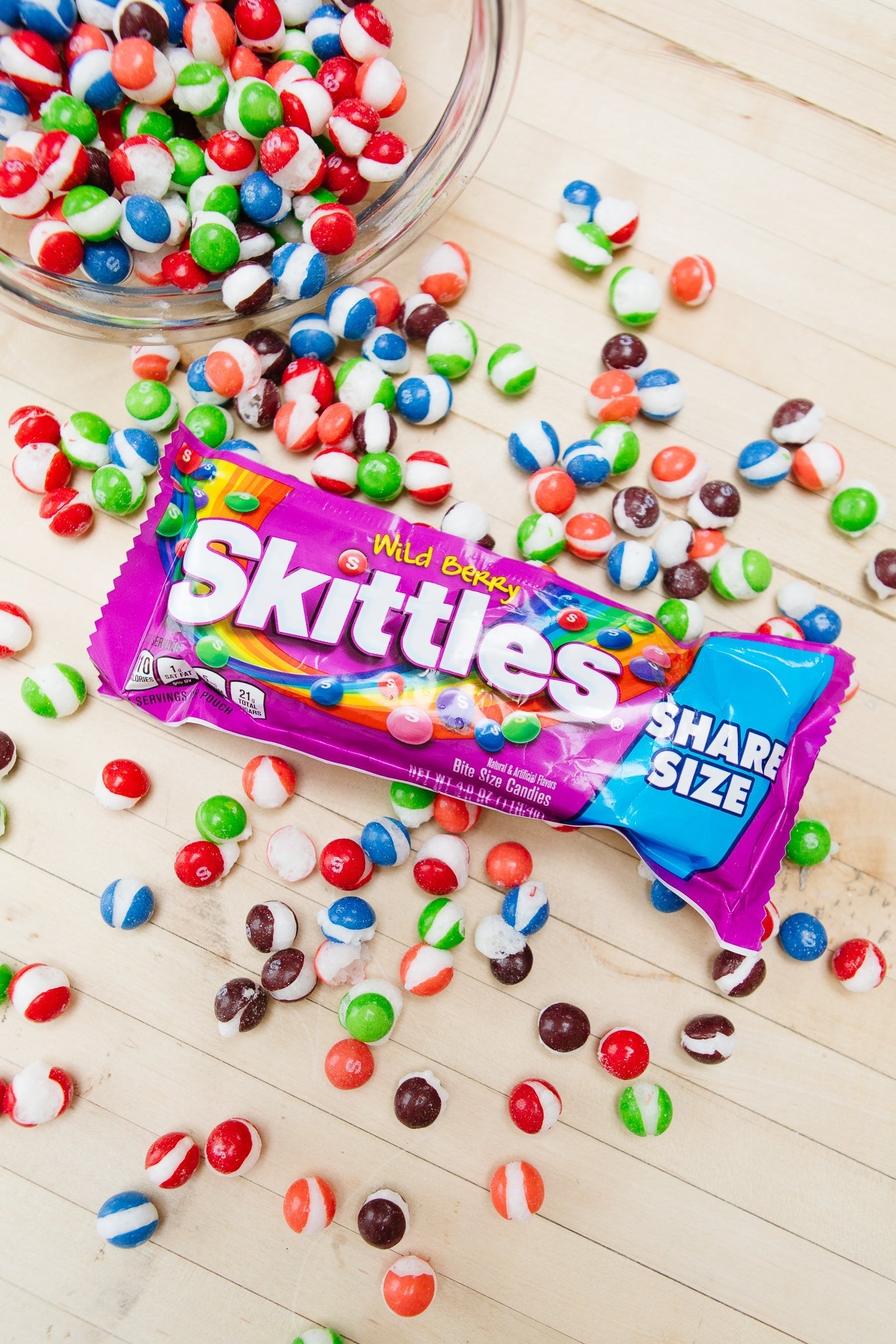 Freeze Dried Skittles 6 Oz