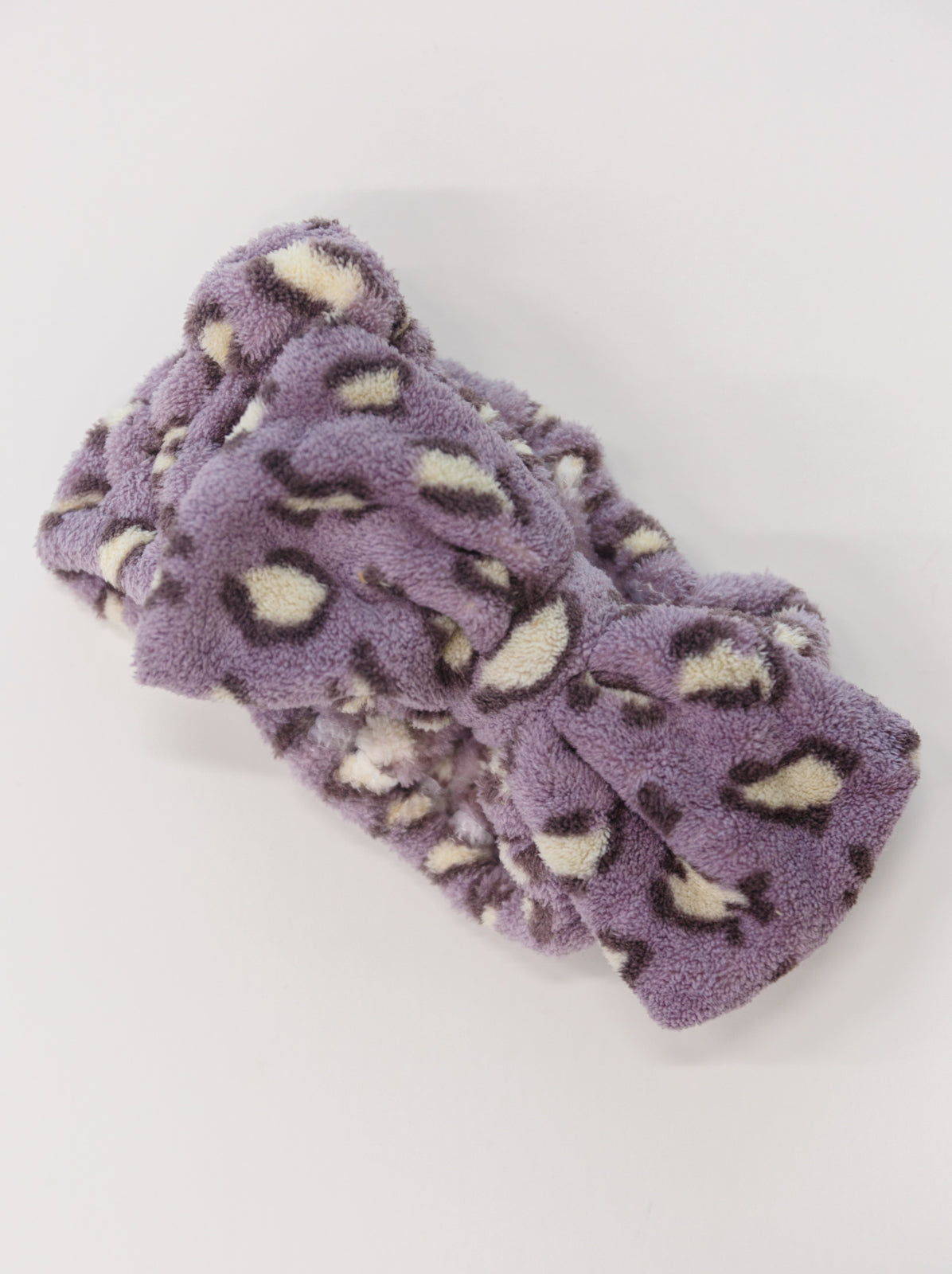 Hair Towel And Spa Headband Set In Purple