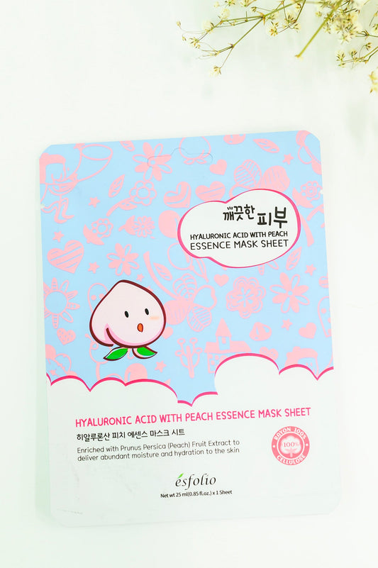 Hyaluronic Acid With Peach Essence Sheet Mask