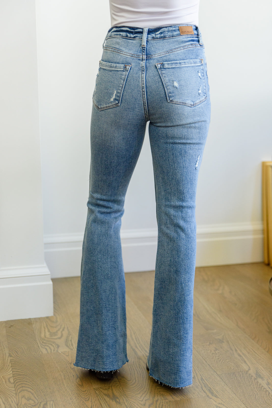 Kiana Heavy Destroy Flare Jeans