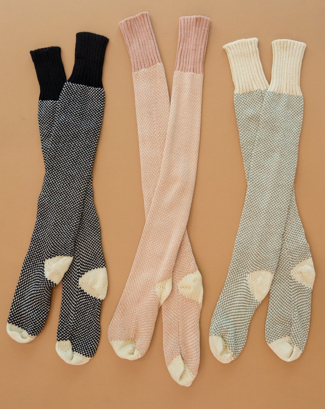 Knitted Lounge Socks In Oatmeal