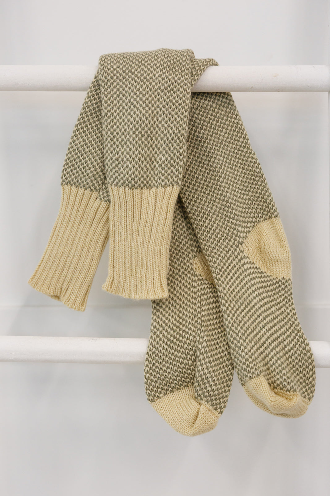 Knitted Lounge Socks In Oatmeal