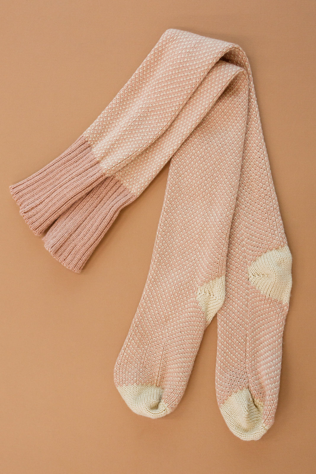 Knitted Lounge Socks In Pink