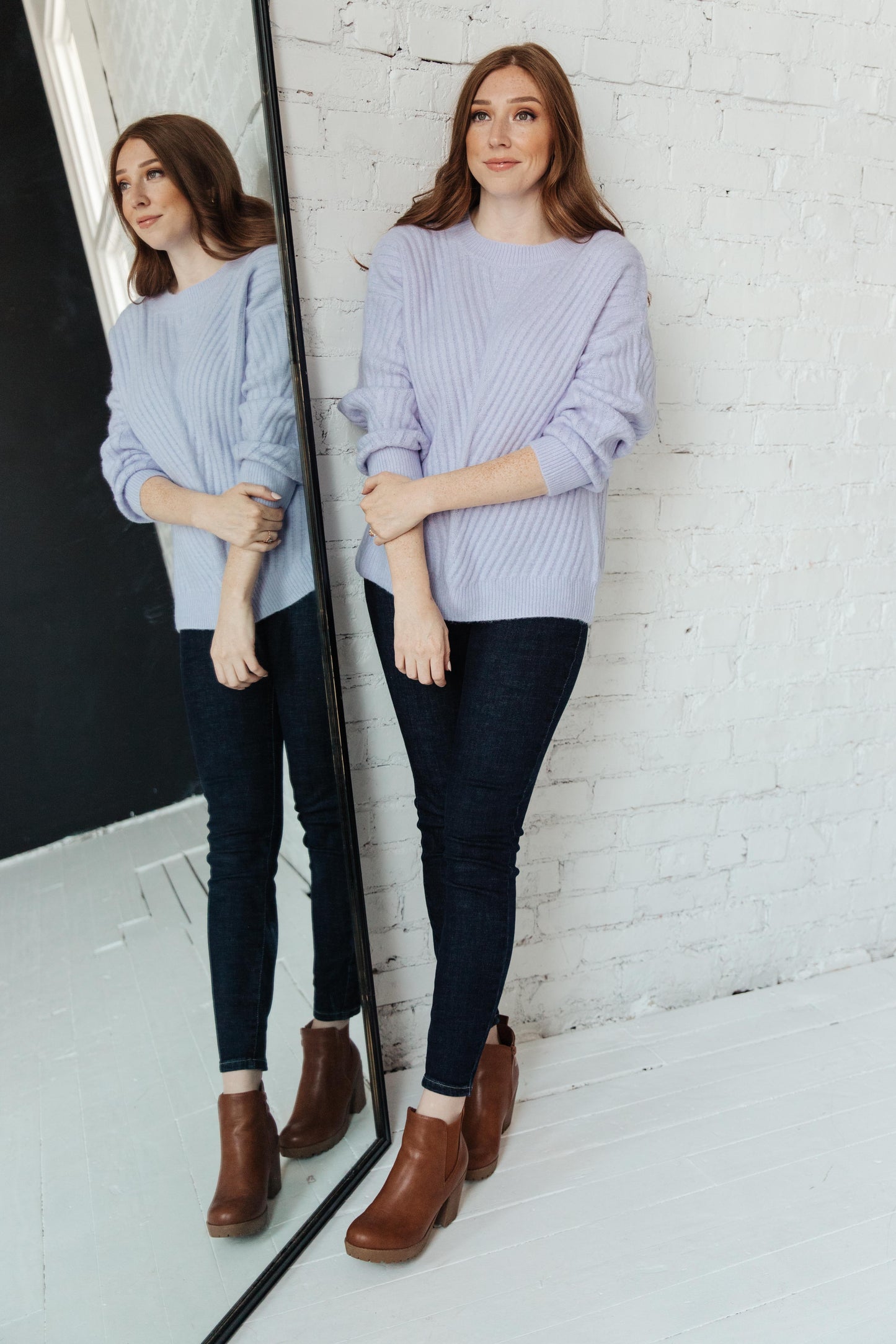 La-La Lux Sweater in Lavender