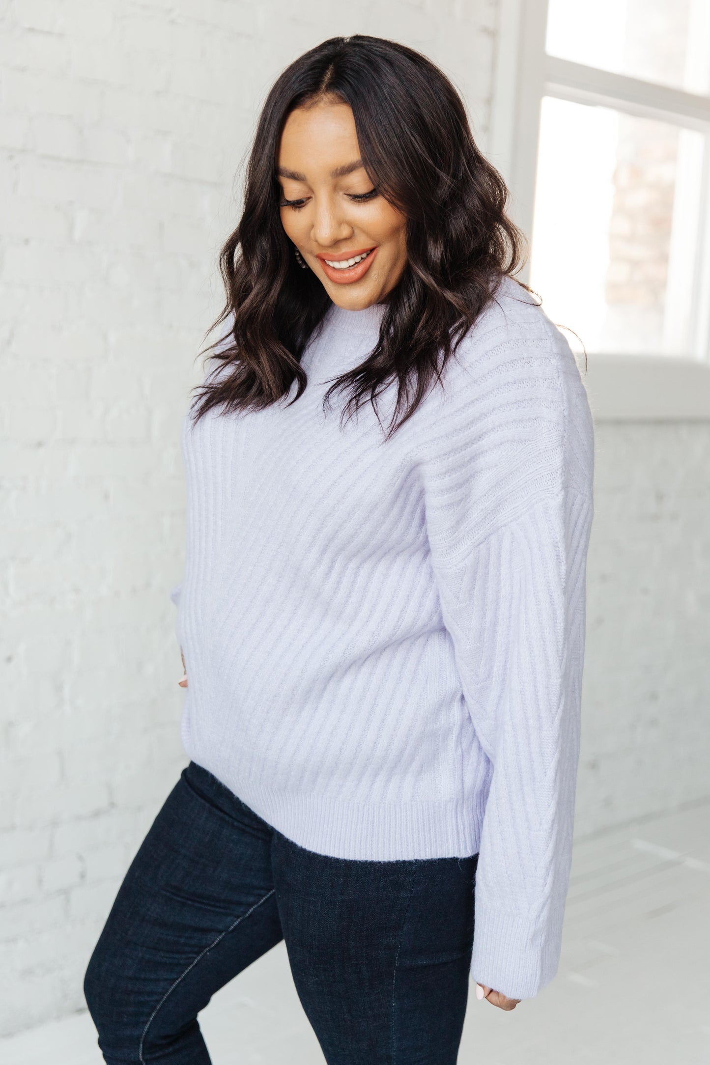 La-La Lux Sweater in Lavender