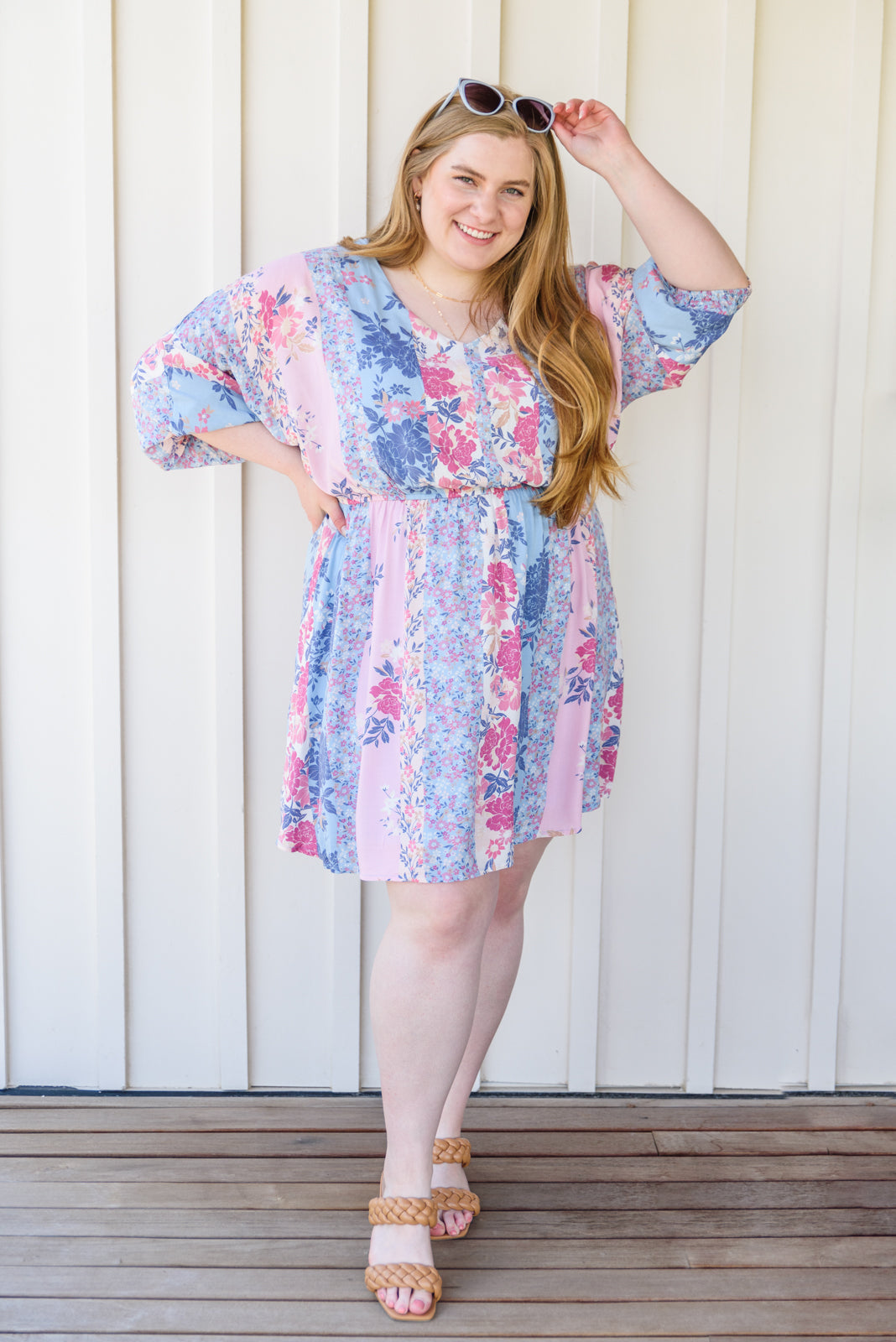 Perfectly Paired Print Dress in Lavender