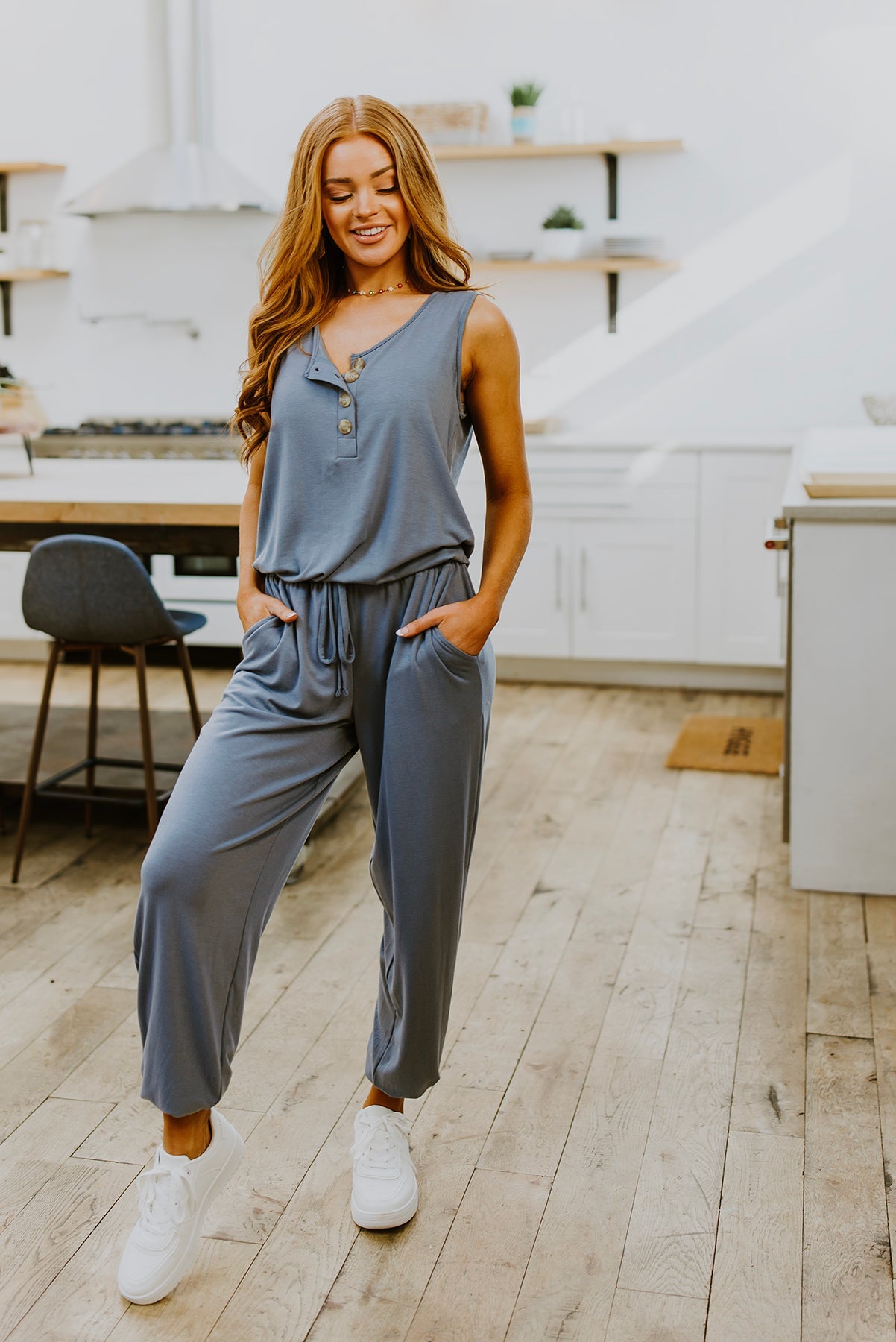 Relaxing Weekend Sleeveless Jumpsuit