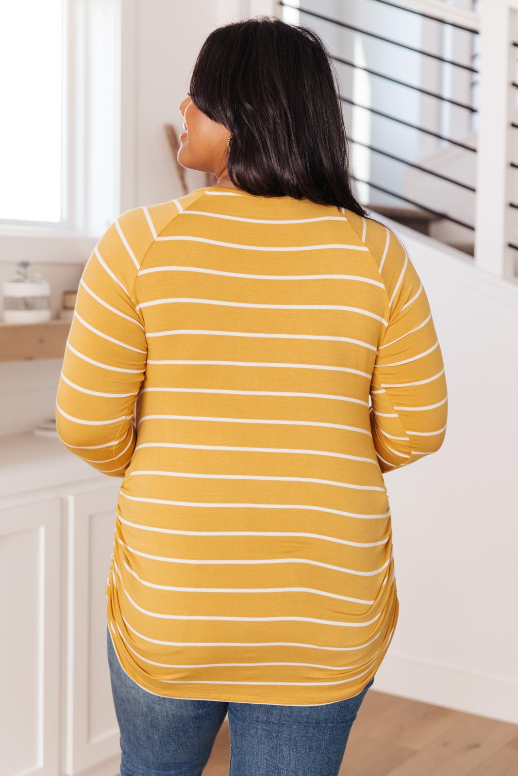 Sailing Stripes Top in Yellow