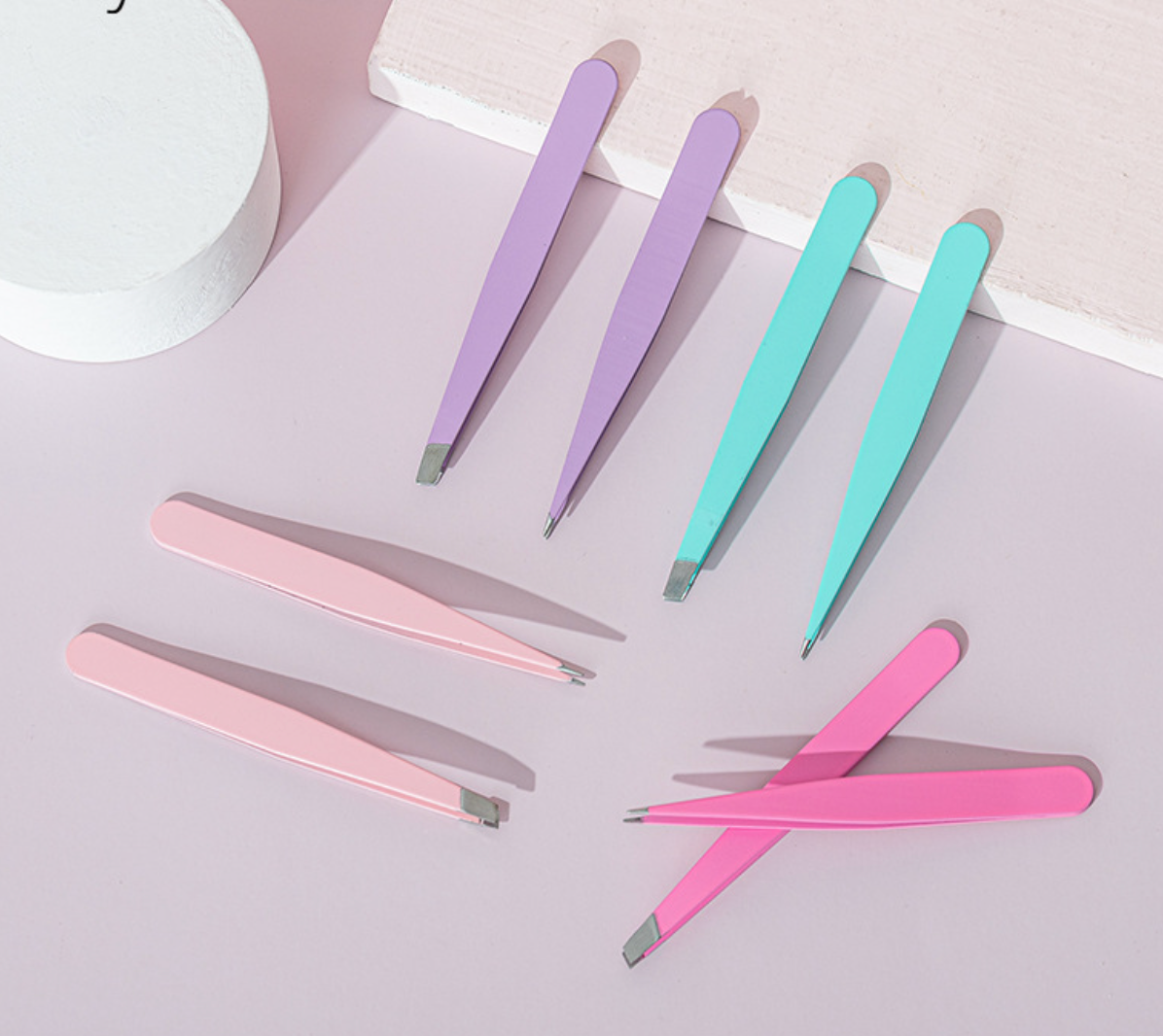 Pink Cloud Tweezer Set