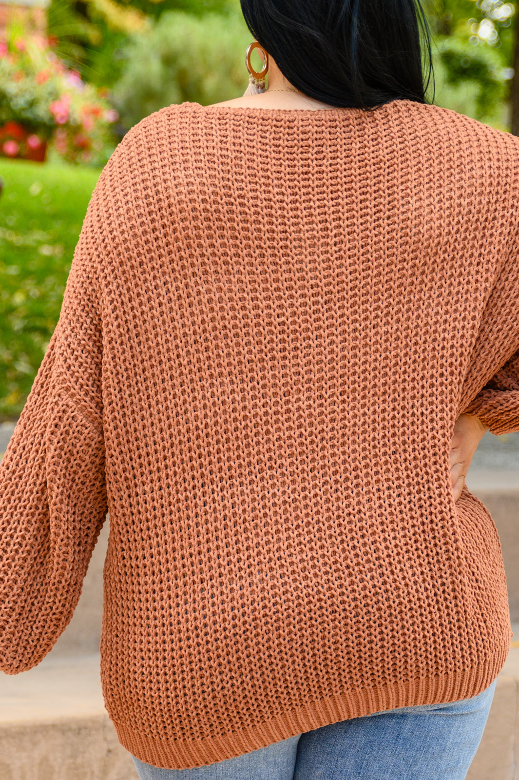 Seasonal Shift Long Sleeve Knit Sweater In Toffee