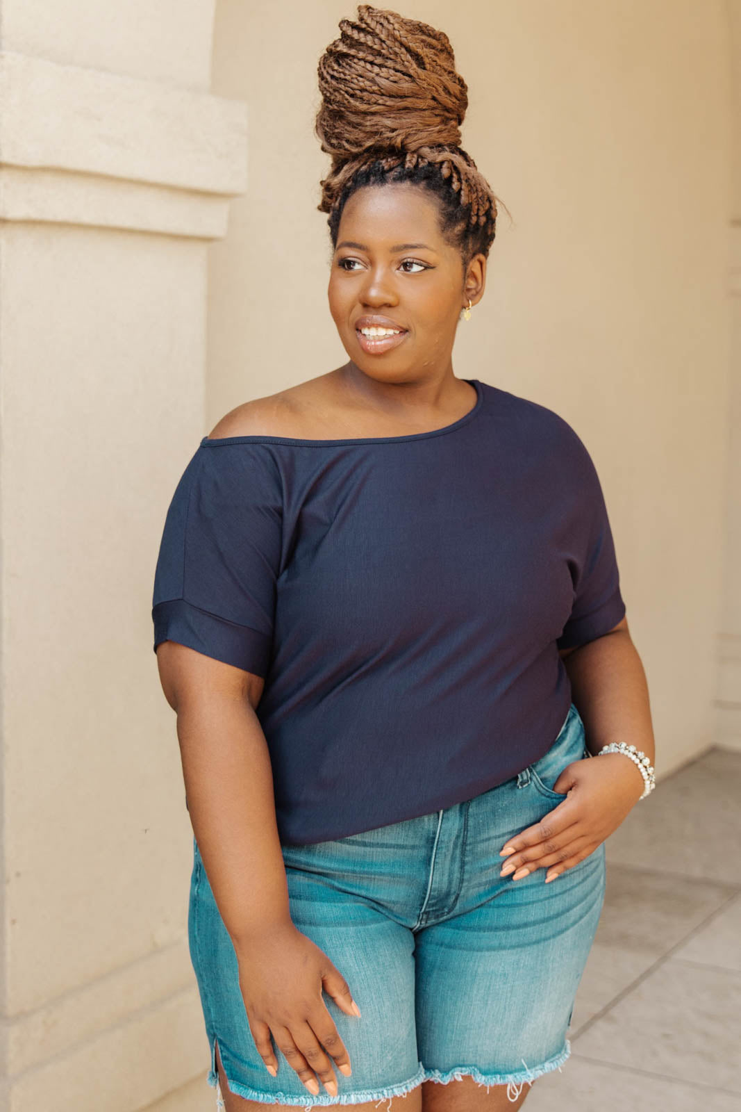 Sightseeing Top in Navy