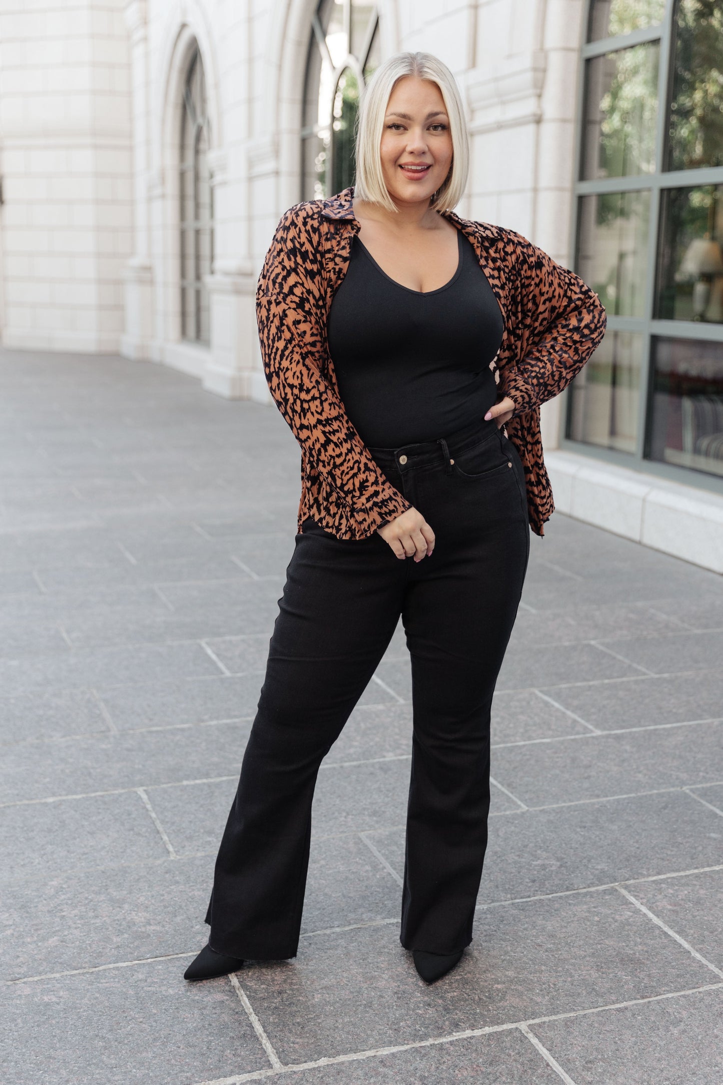 So Fierce Animal Print Blouse