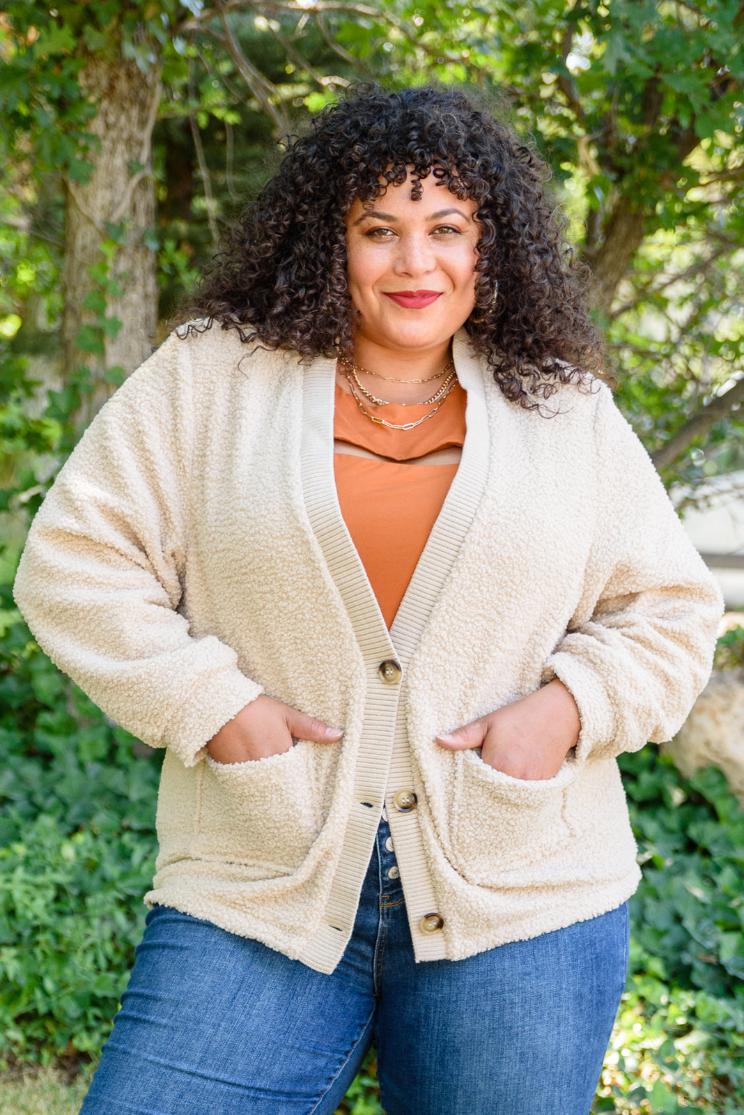 Start The Trend Cardigan In Tan