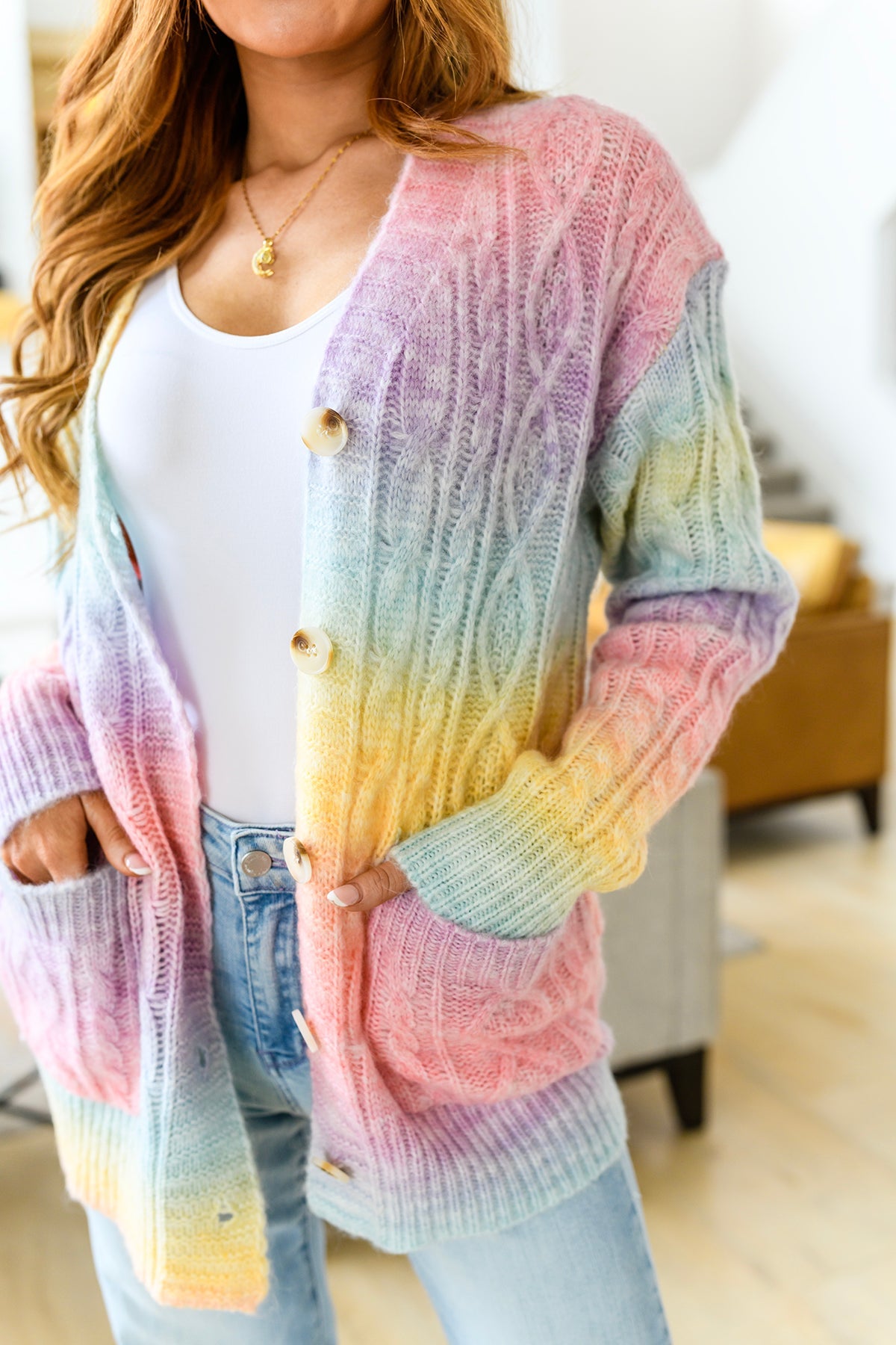 Sweet Dreams Rainbow Cardigan