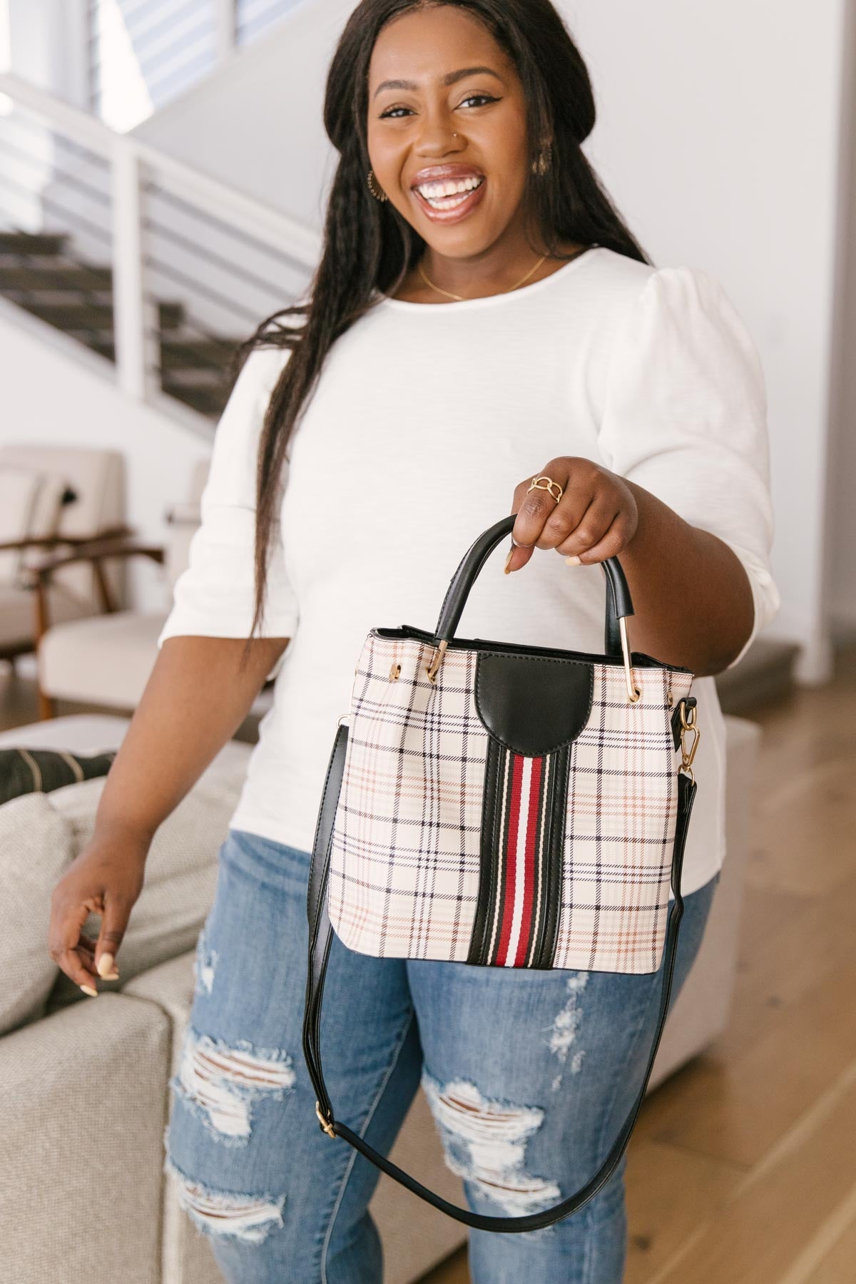 The Calee Gingham Bag