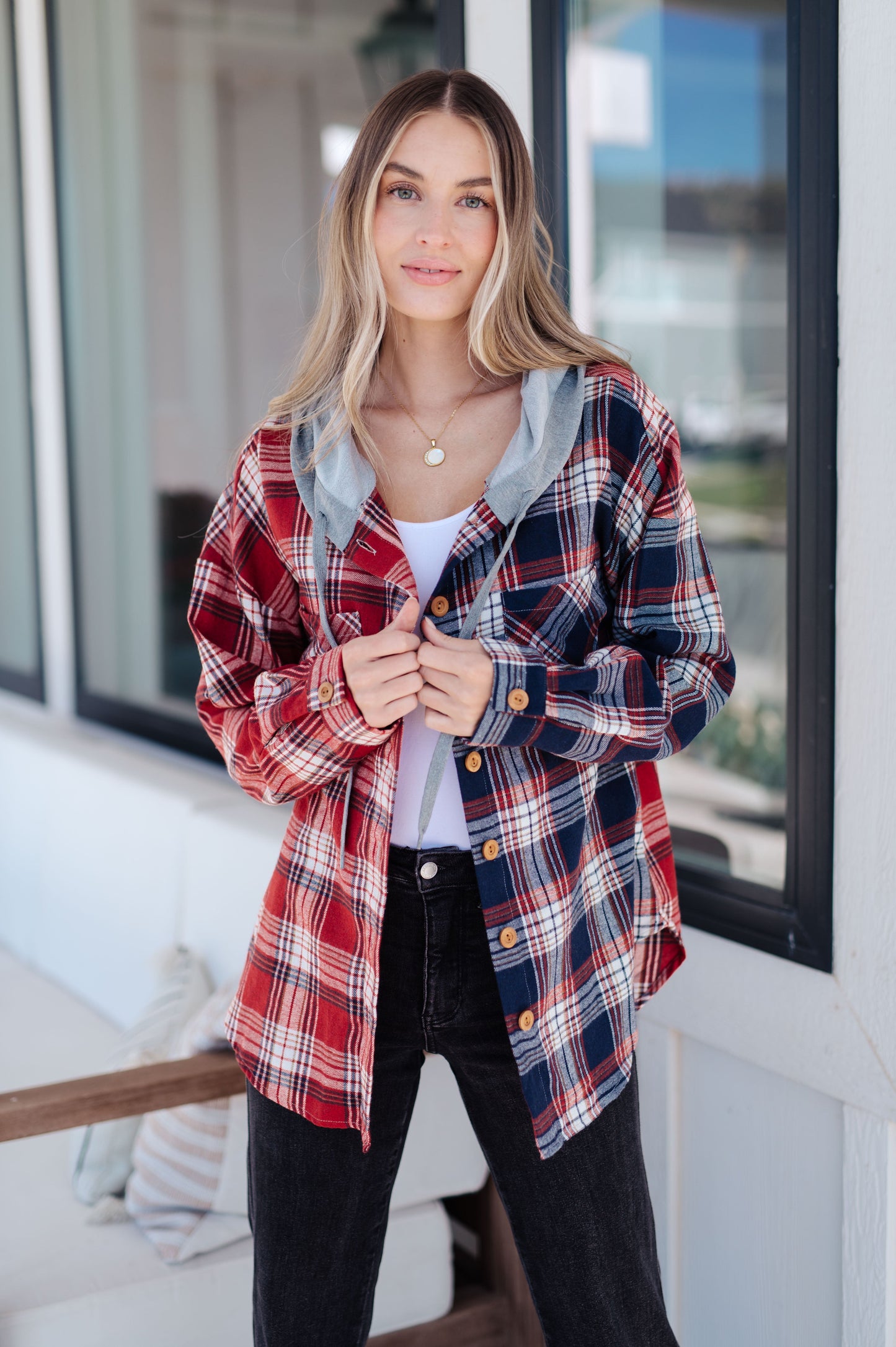 Thinking Out Loud Hooded Flannel