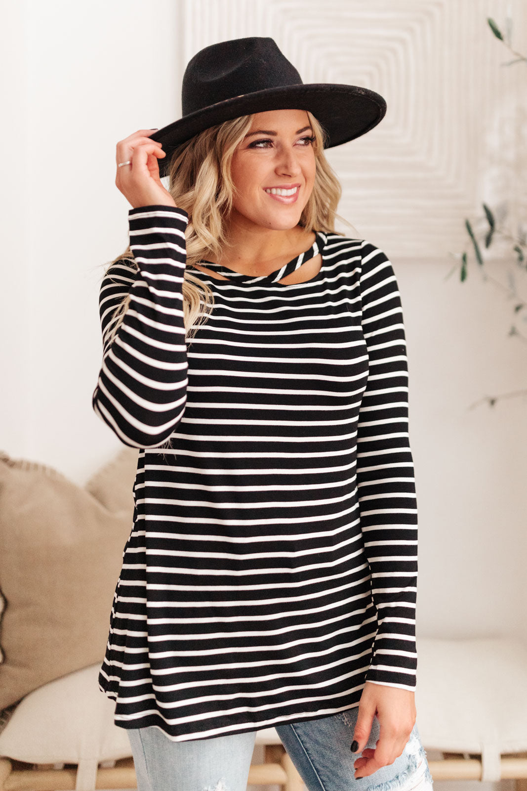 Thriving In Stripes Top