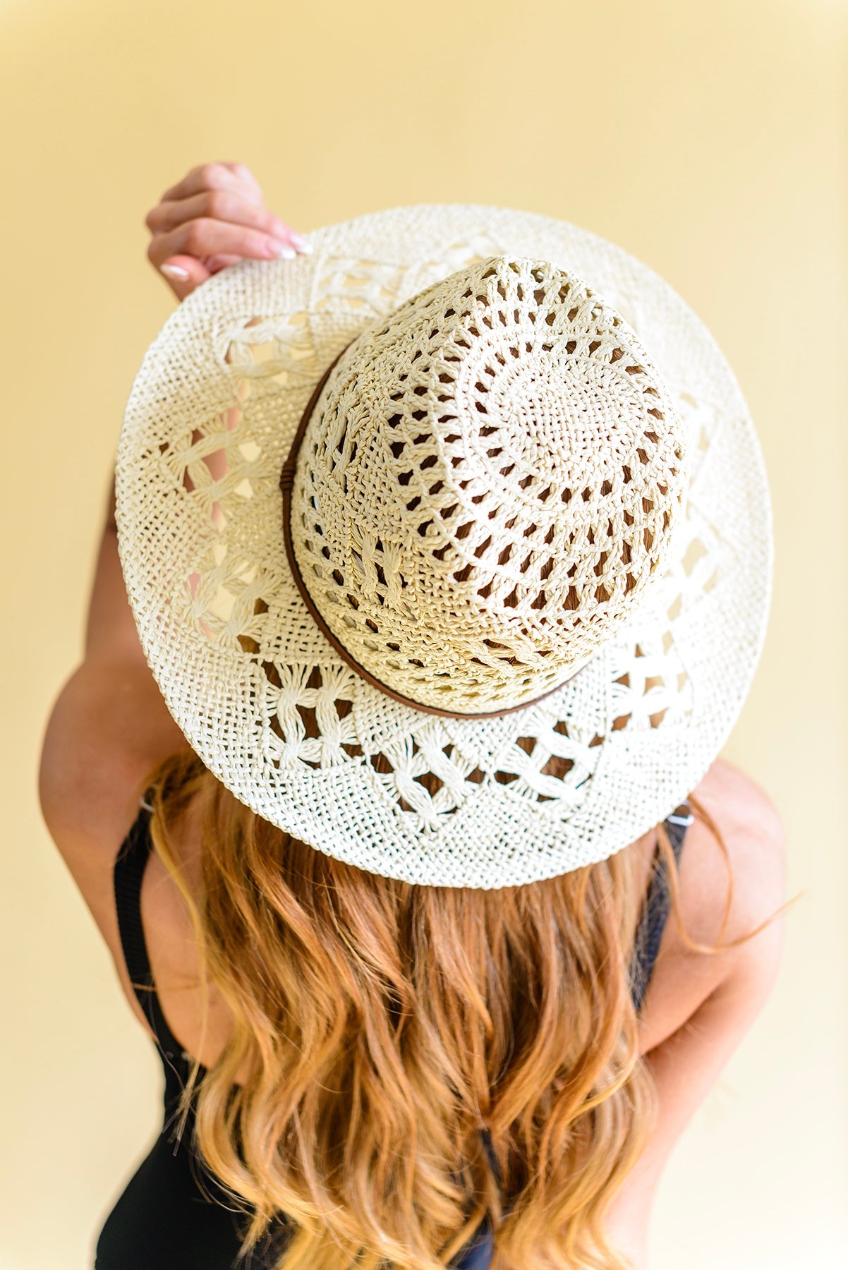 Vacation Days Open Weave Panama Hat