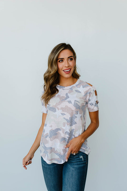 Desert Camo & Stars Top